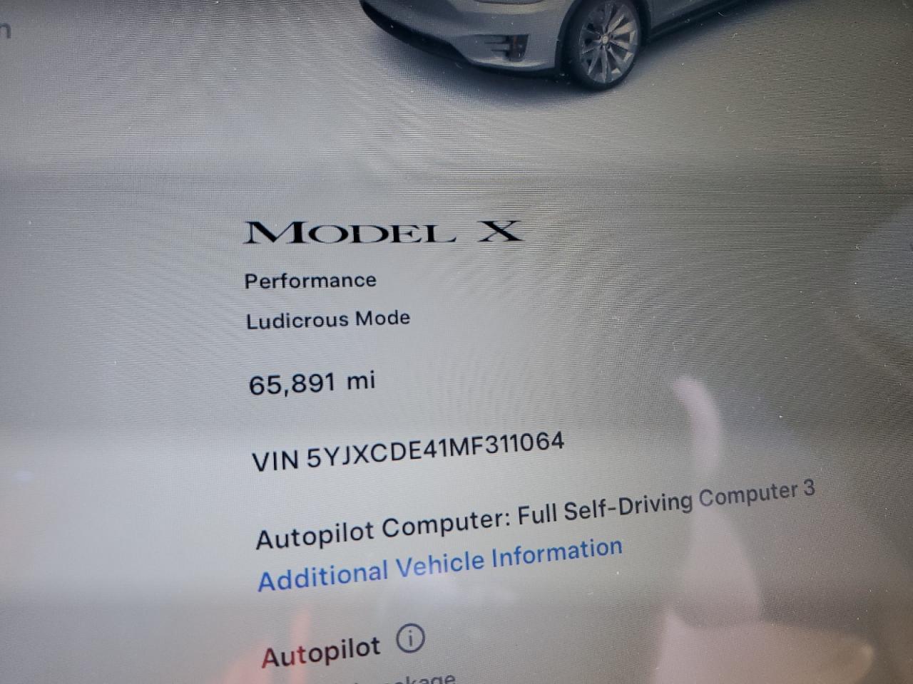 2021 TESLA MODEL X