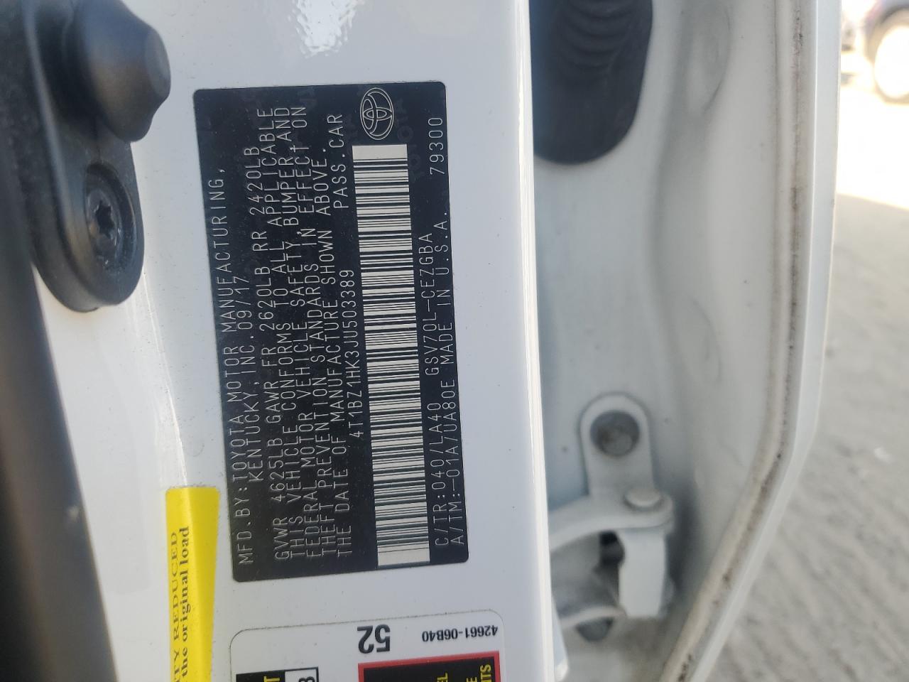 2018 TOYOTA CAMRY