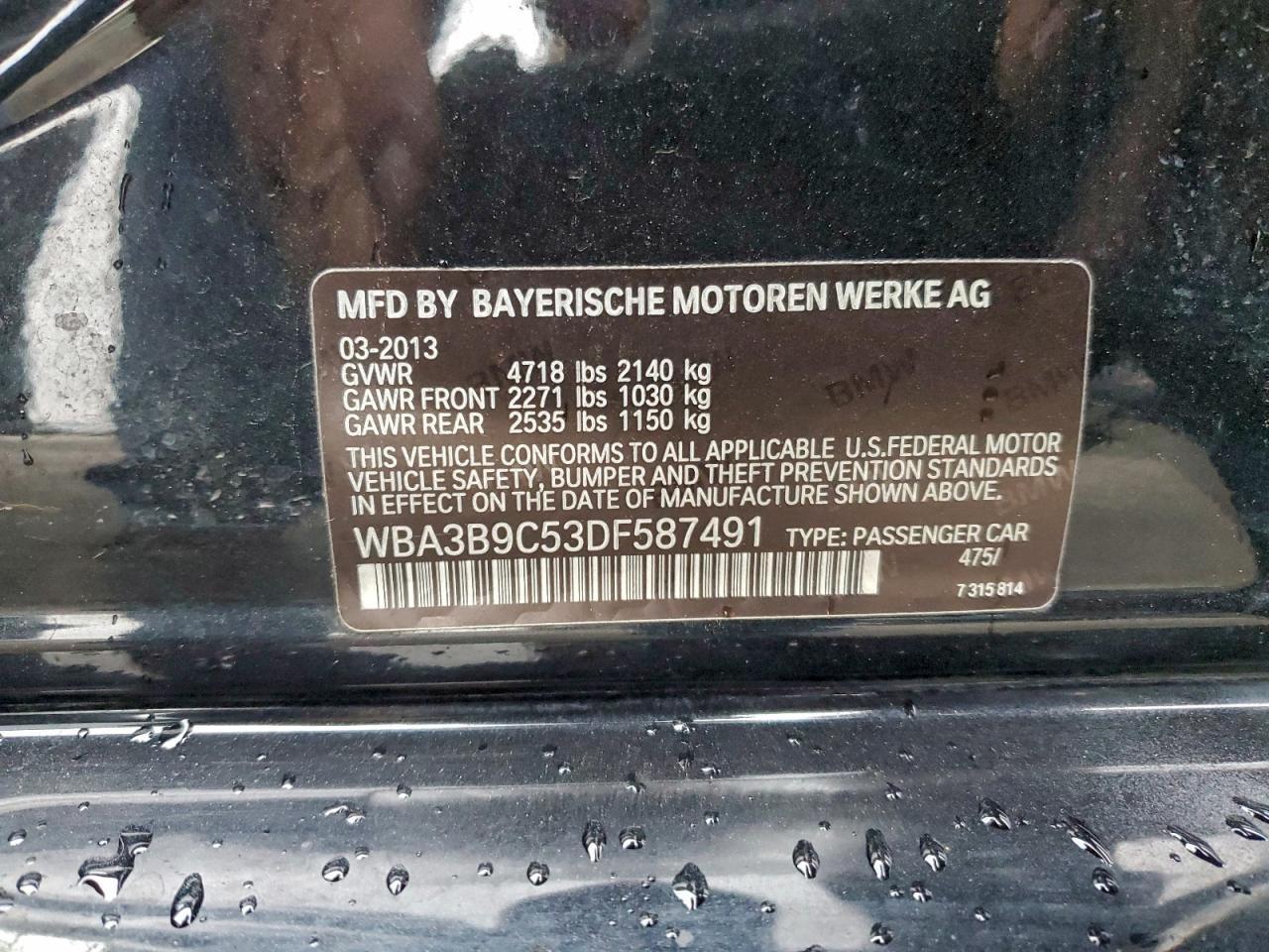 2013 BMW 3 SERIES