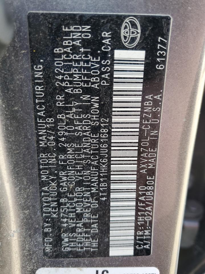 2018 TOYOTA CAMRY