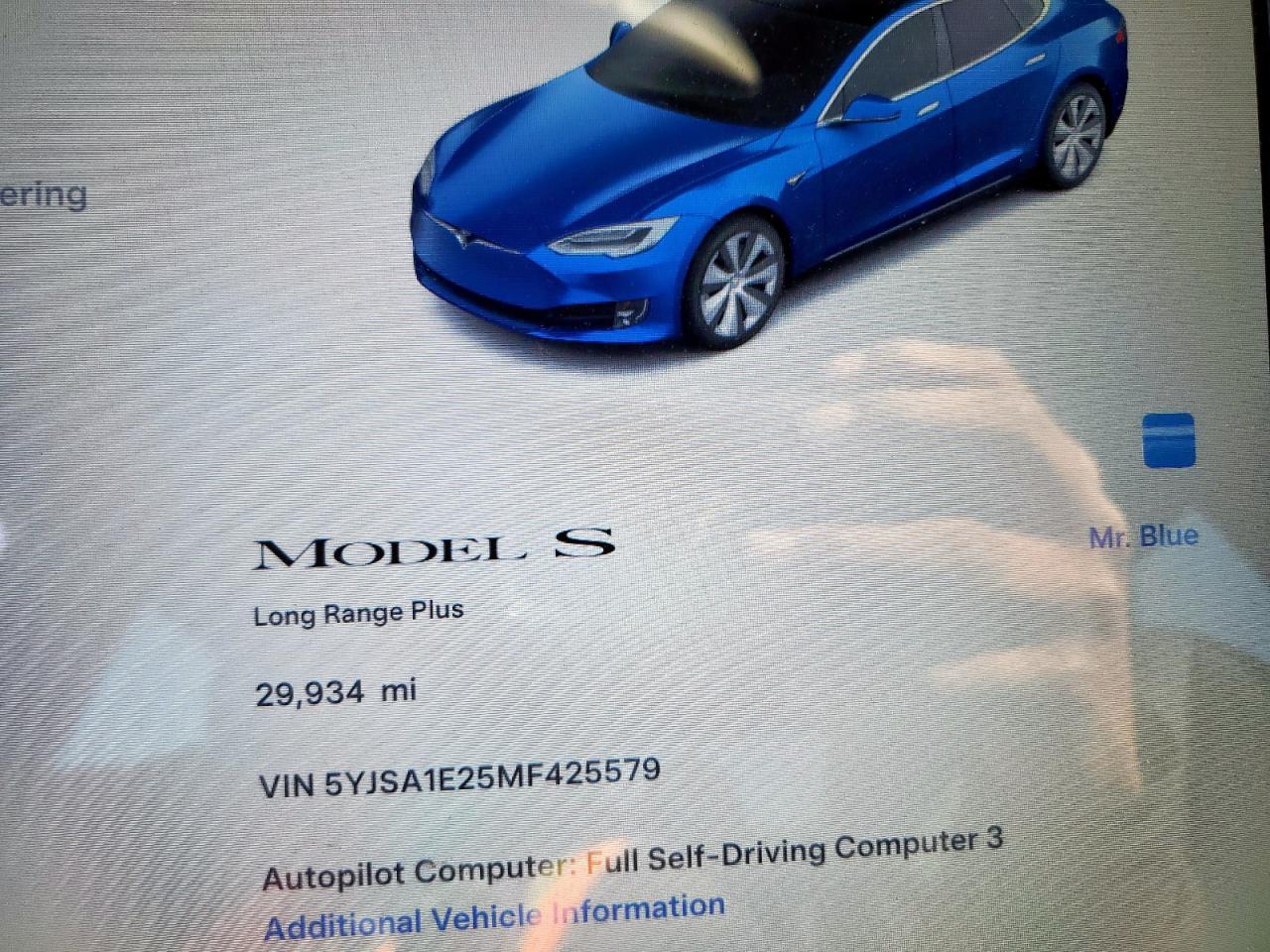 2021 TESLA MODEL S