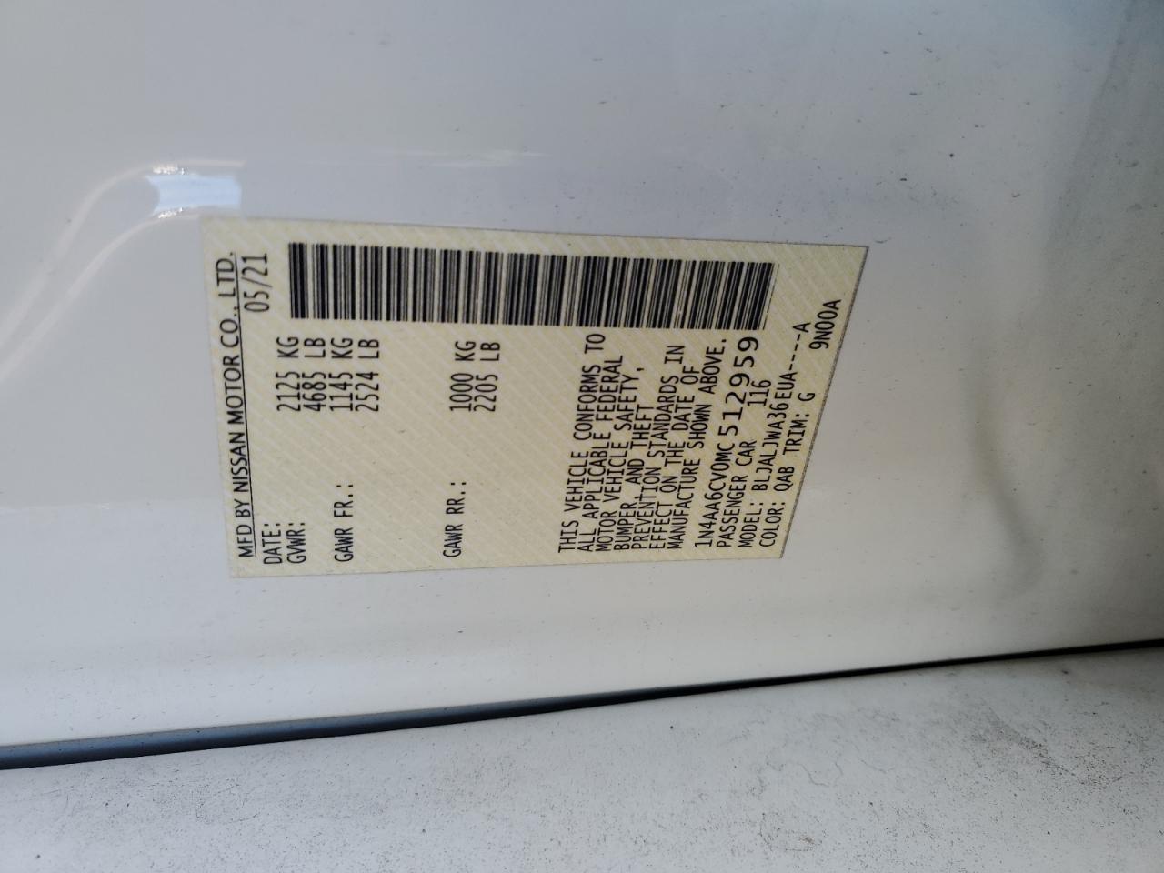 2021 NISSAN Maxima