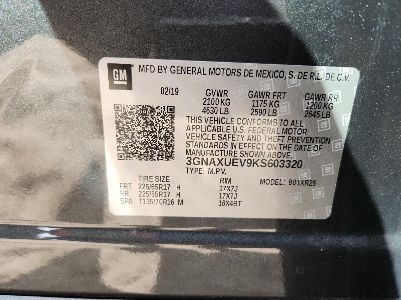 2019 CHEVROLET EQUINOX