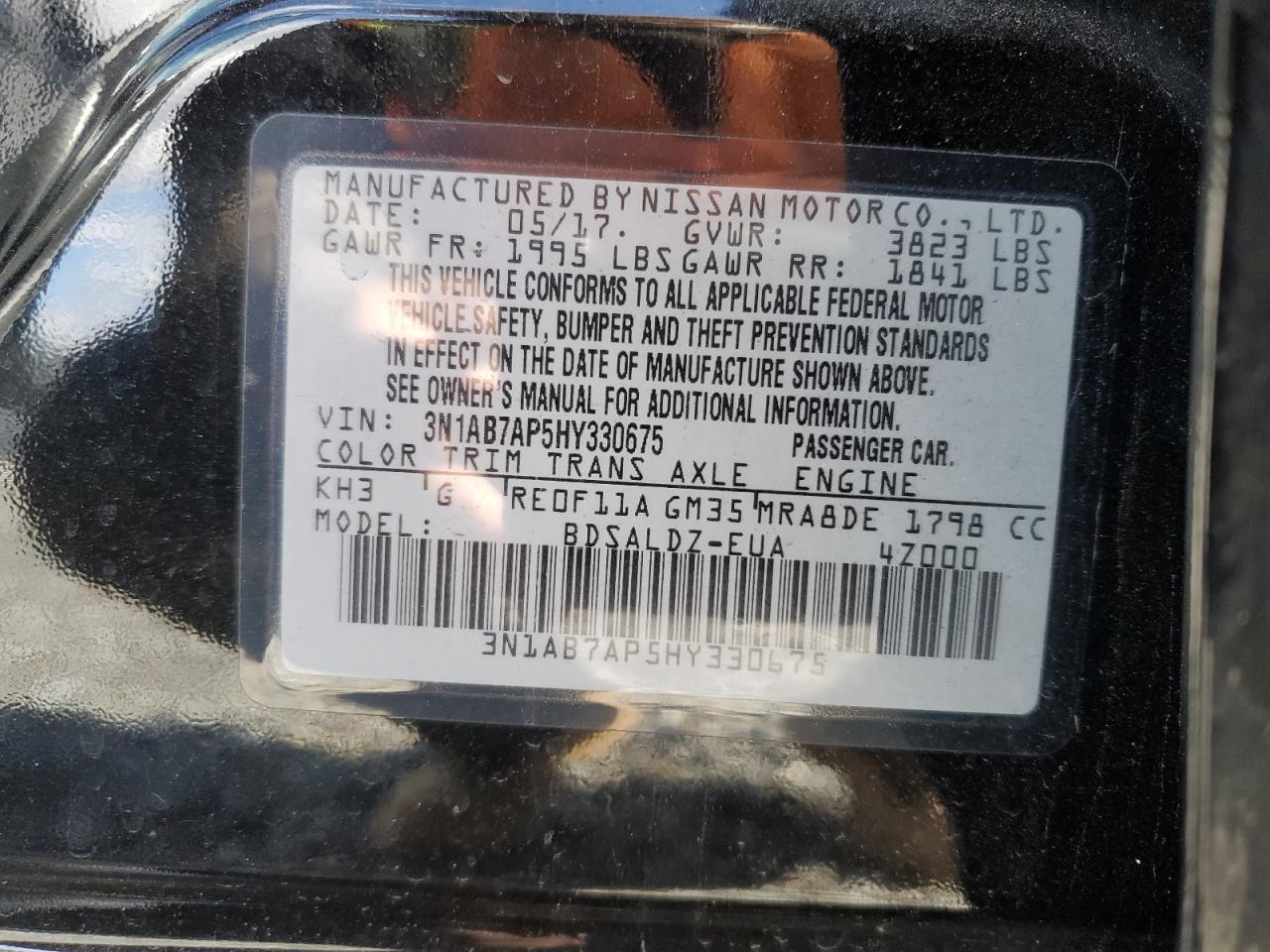 2017 NISSAN SENTRA