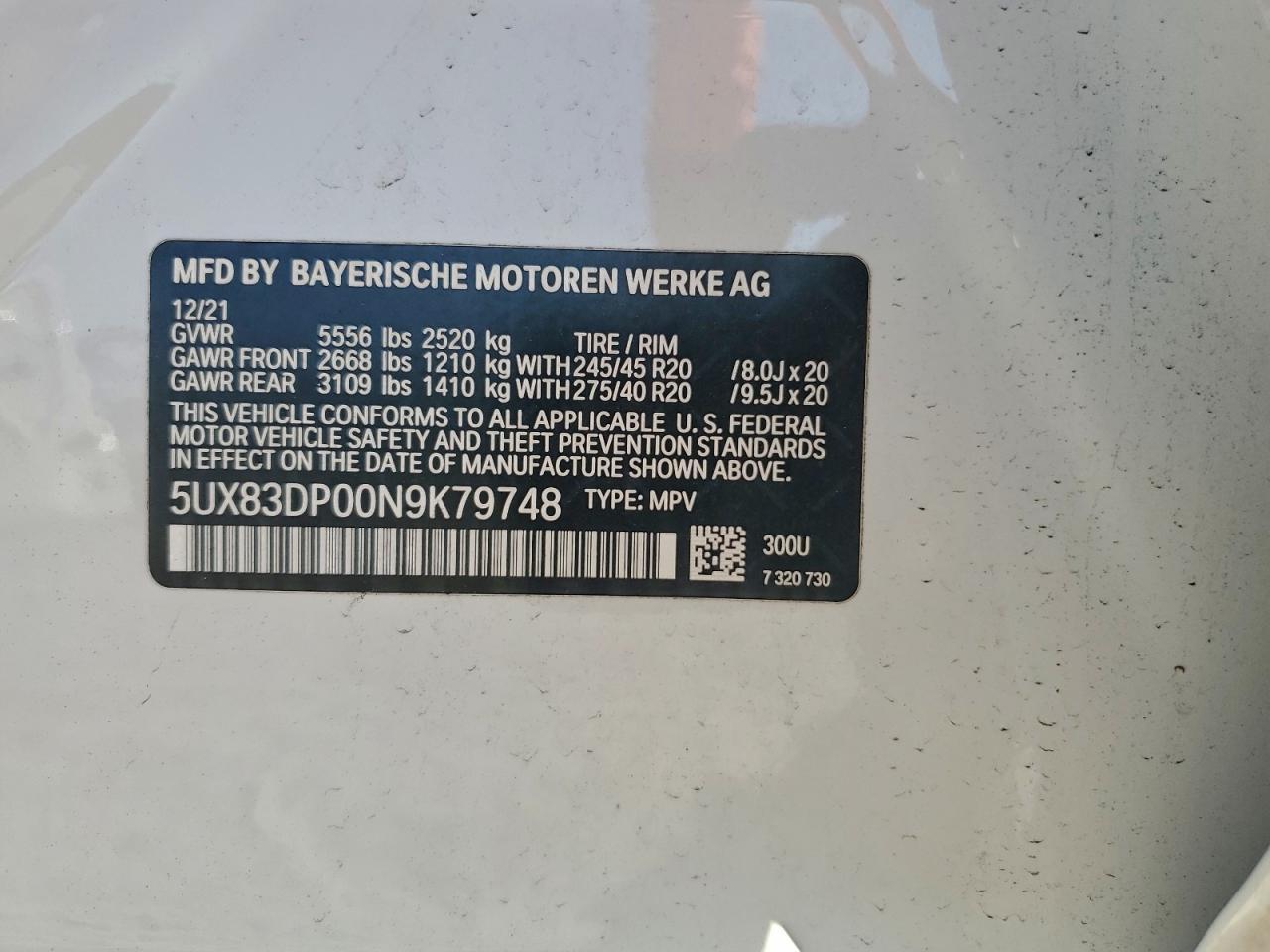 2022 BMW X3