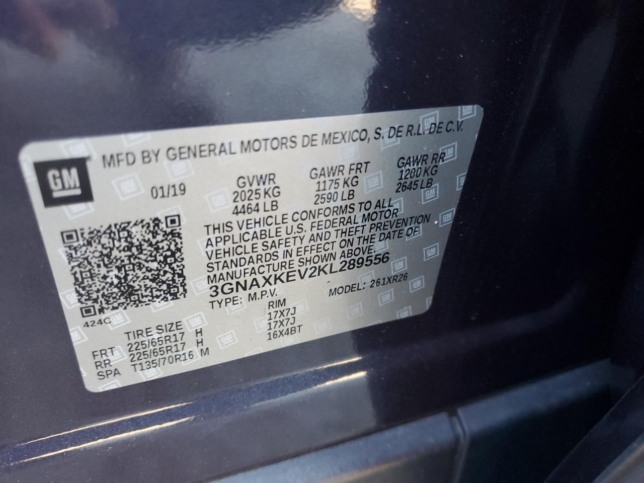 2019 CHEVROLET EQUINOX