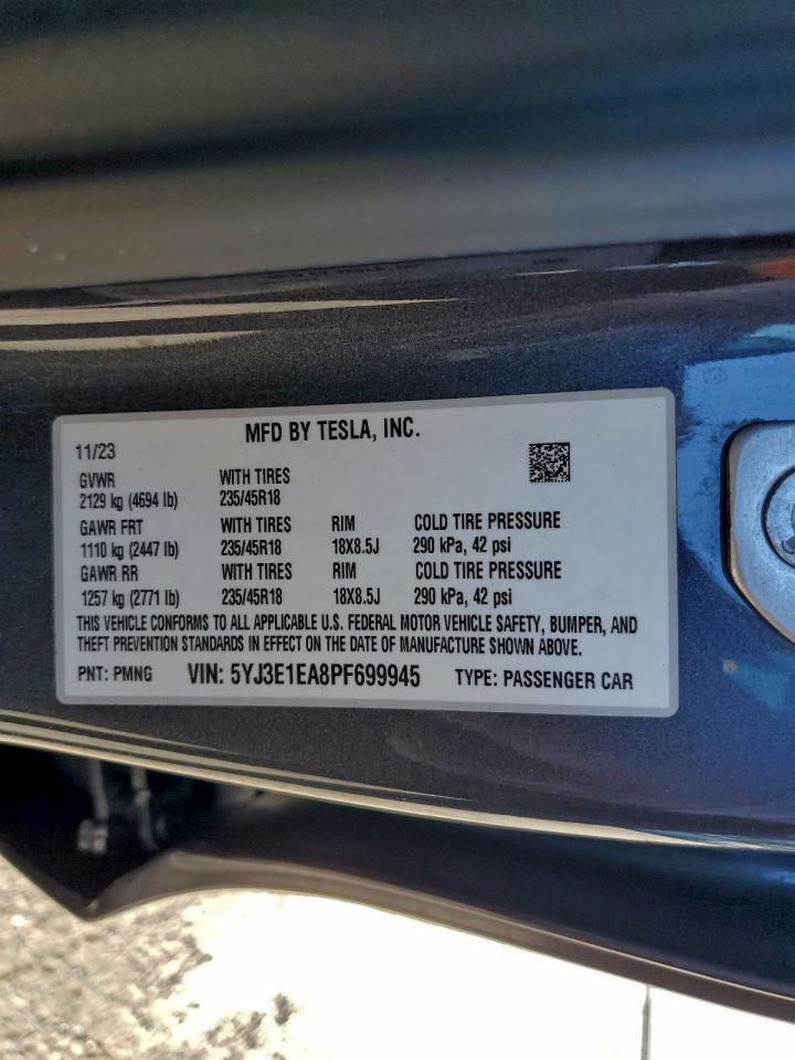 2023 TESLA MODEL 3