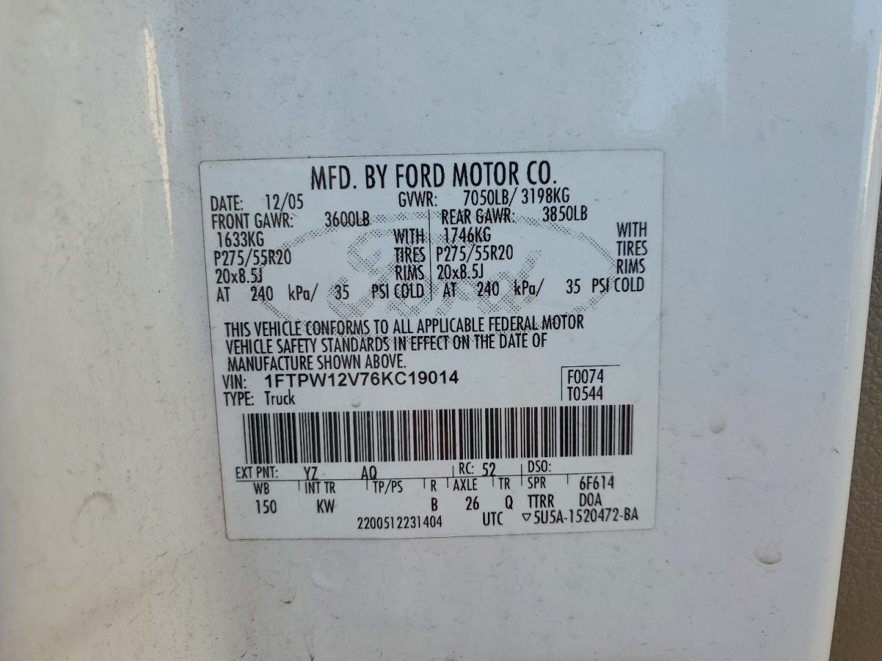 2006 FORD F-150