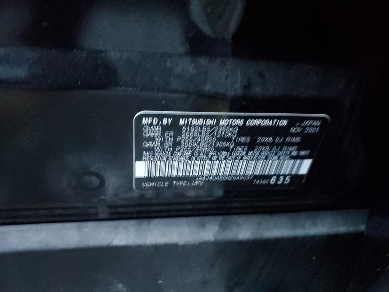 2022 MITSUBISHI outlander