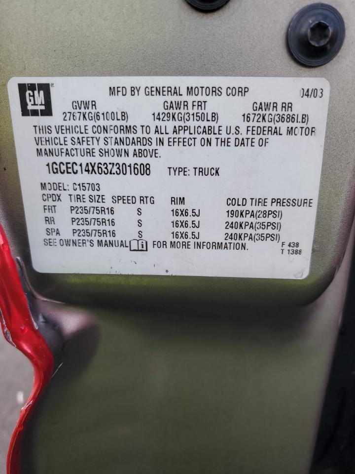 2003 CHEVROLET SILVERADO 1500