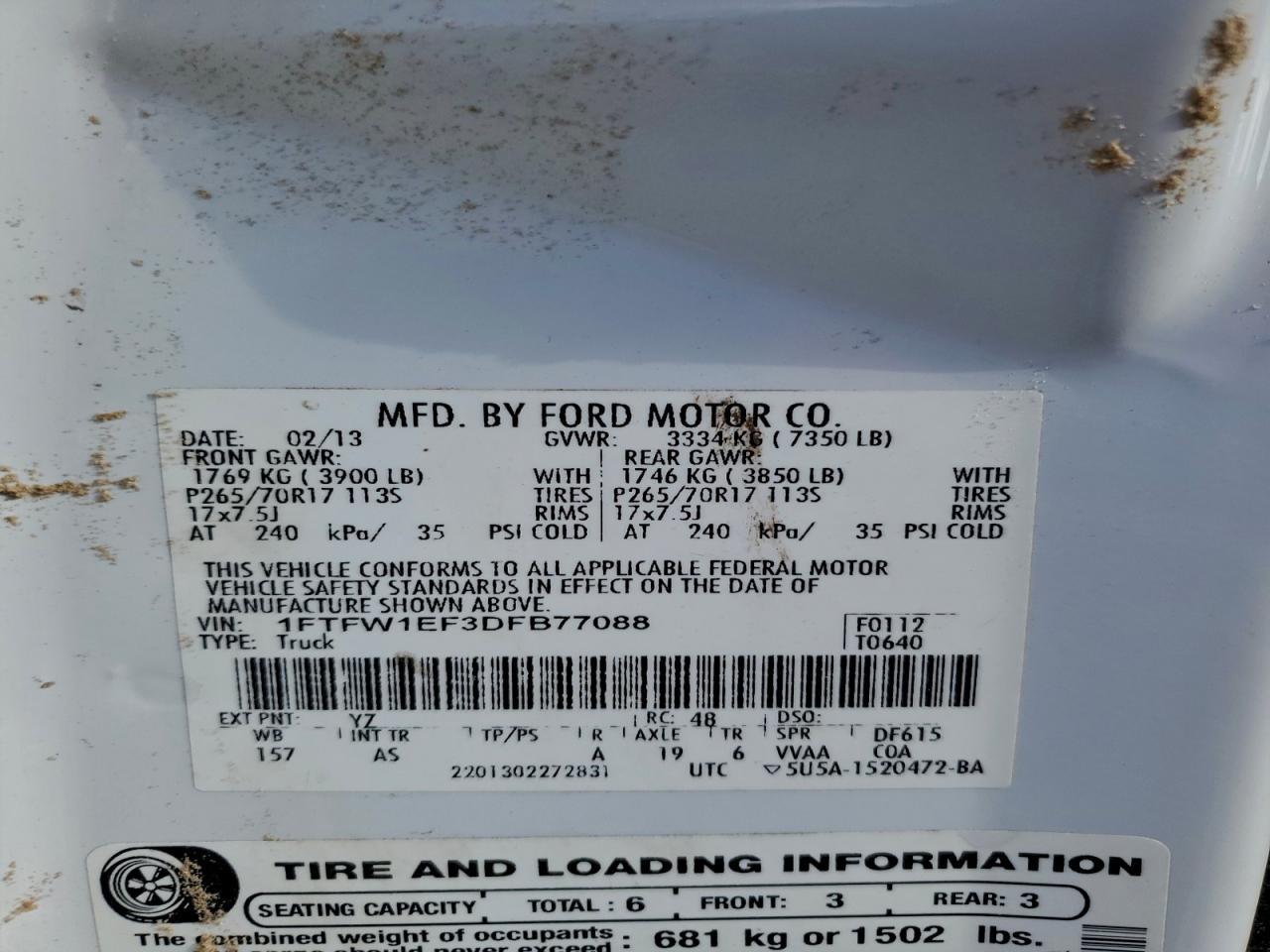 2013 FORD F-150