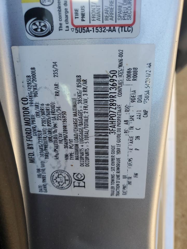 2009 FORD FUSION