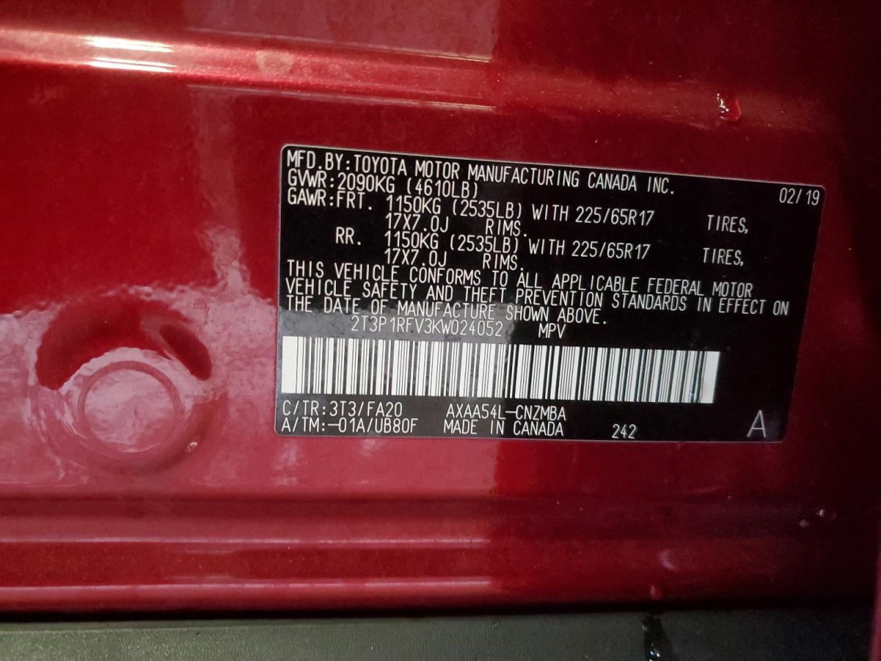 2019 TOYOTA RAV4