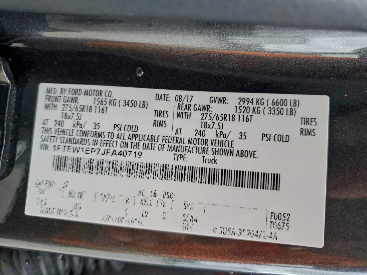 2018 FORD F-150