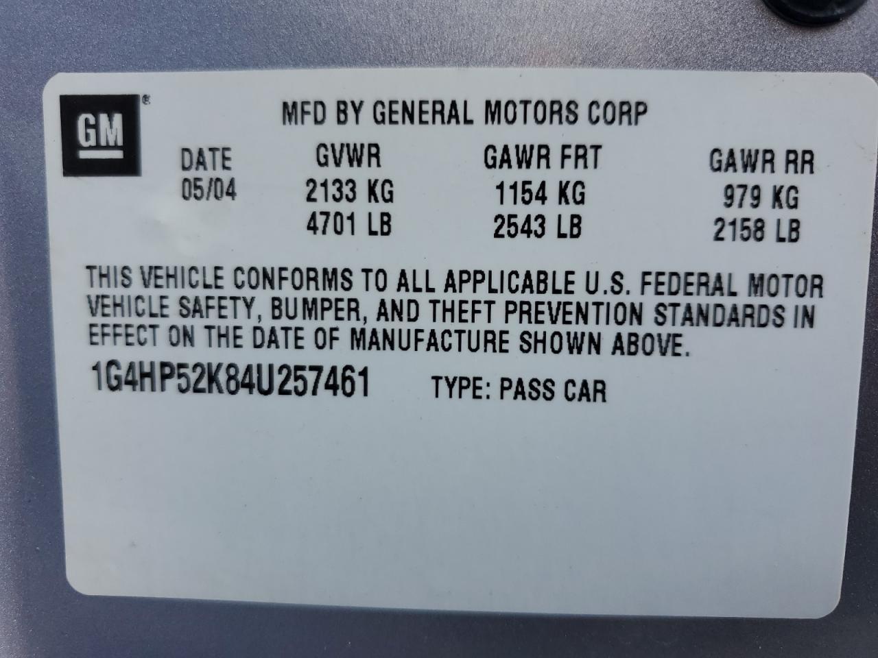 2004 BUICK Lesabre