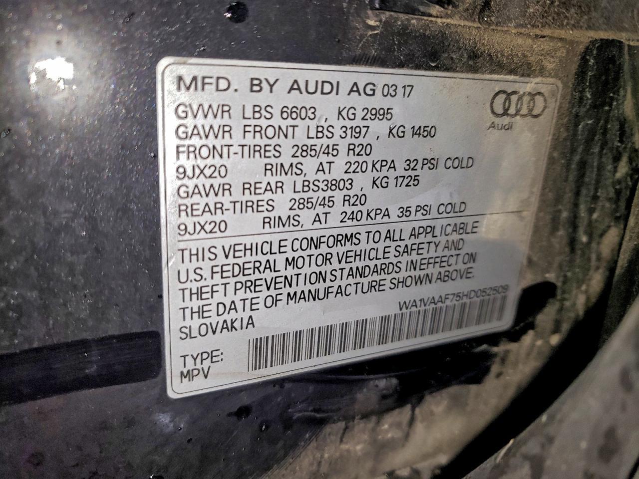 2017 AUDI Q7