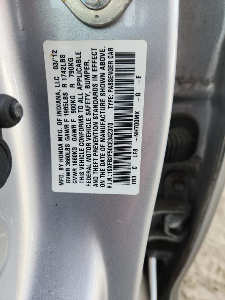 2012 HONDA CIVIC
