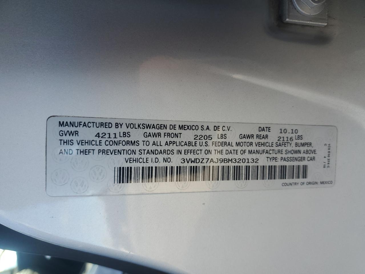 2011 VOLKSWAGEN JETTA