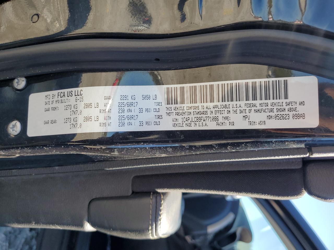 2015 JEEP CHEROKEE