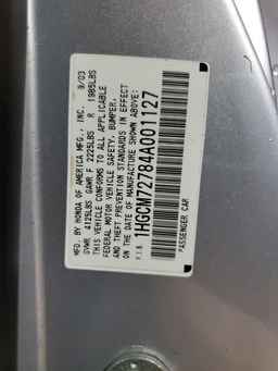 2004 HONDA ACCORD