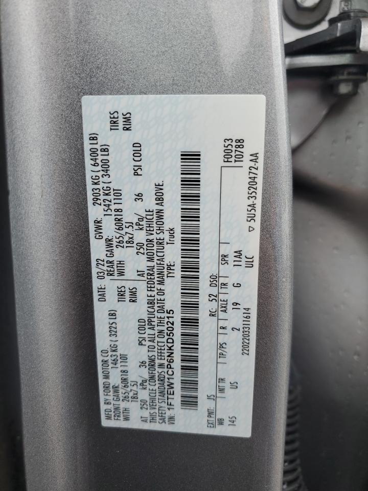 2022 FORD F-150