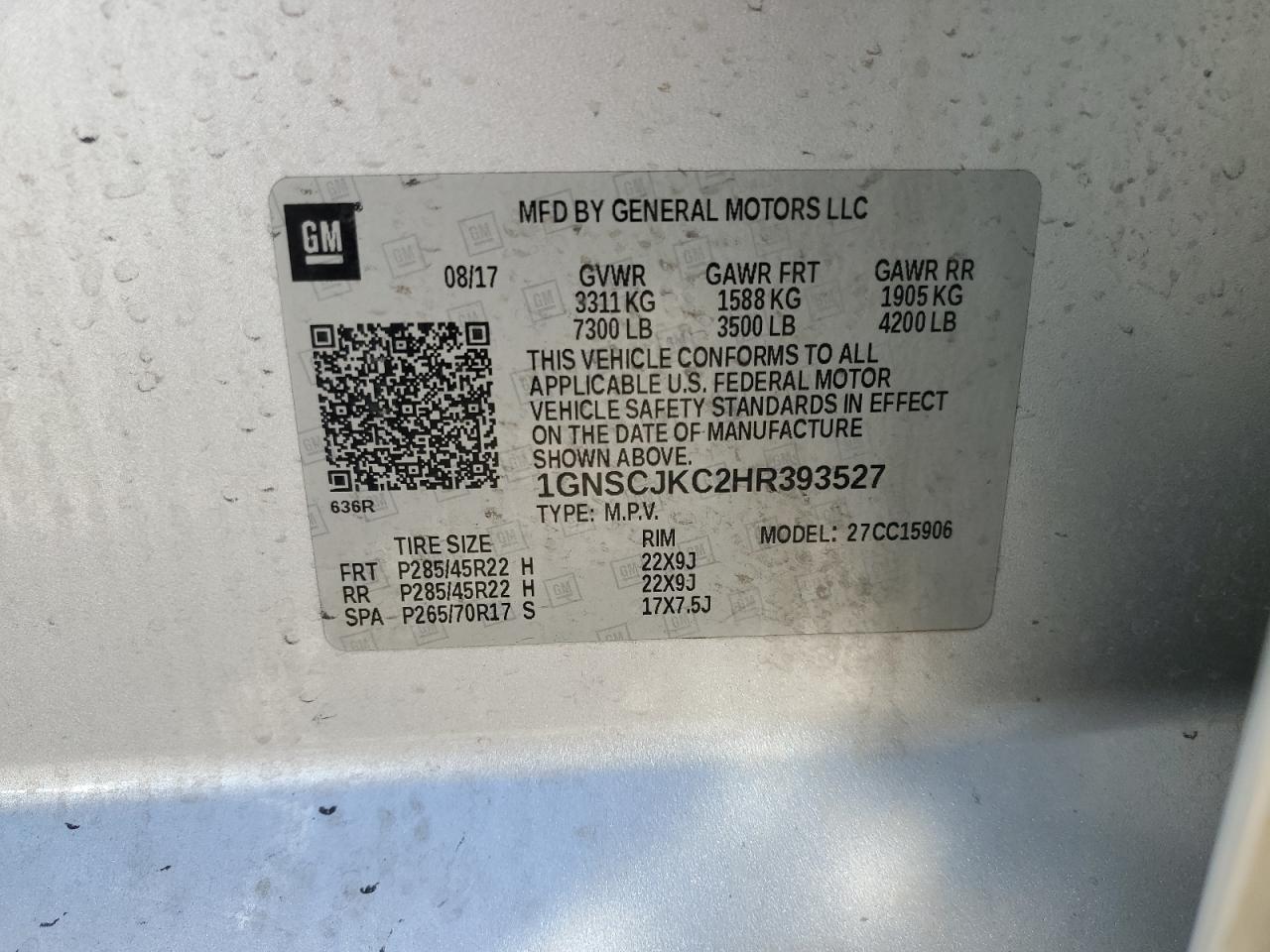 2017 CHEVROLET Suburban