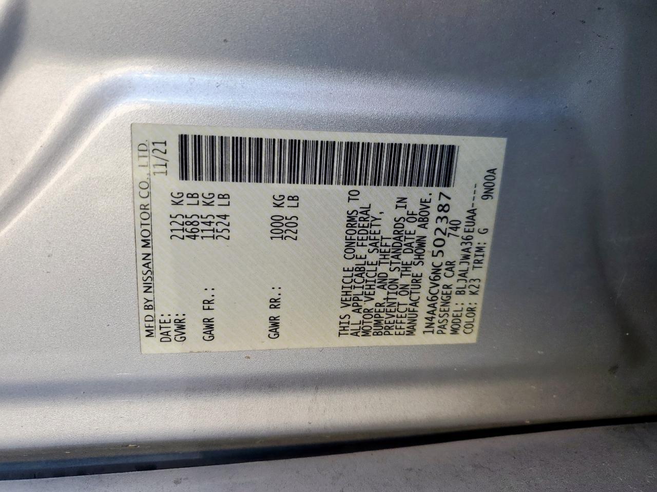 2022 NISSAN Maxima