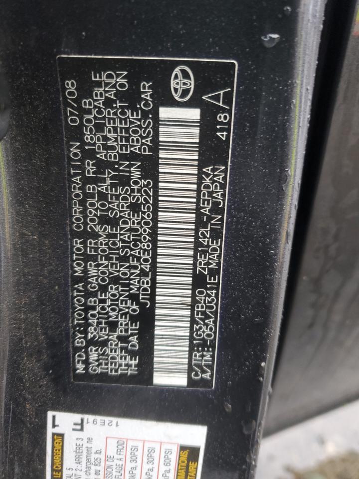 2009 TOYOTA COROLLA