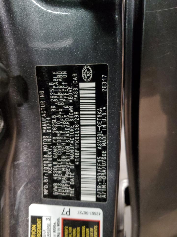 2014 TOYOTA CAMRY
