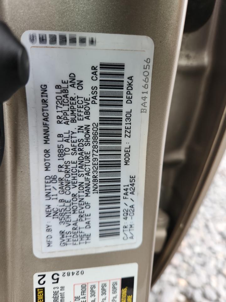 2007 TOYOTA COROLLA