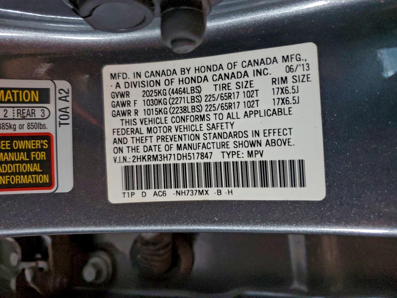2013 HONDA CR-V