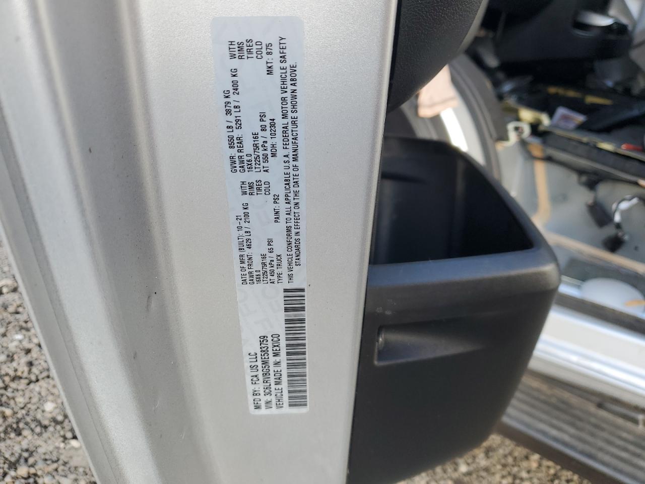 2021 RAM Promaster