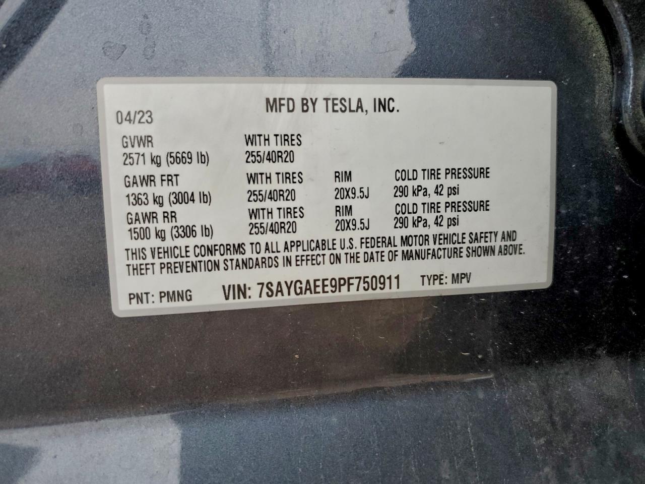 2023 TESLA MODEL Y