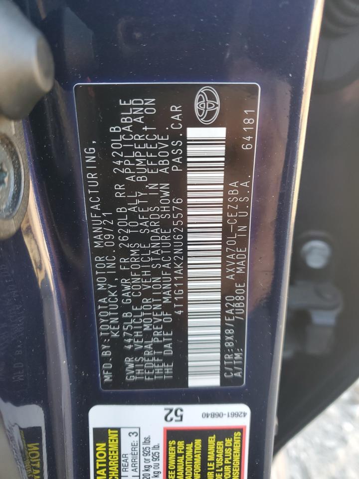 2022 TOYOTA CAMRY