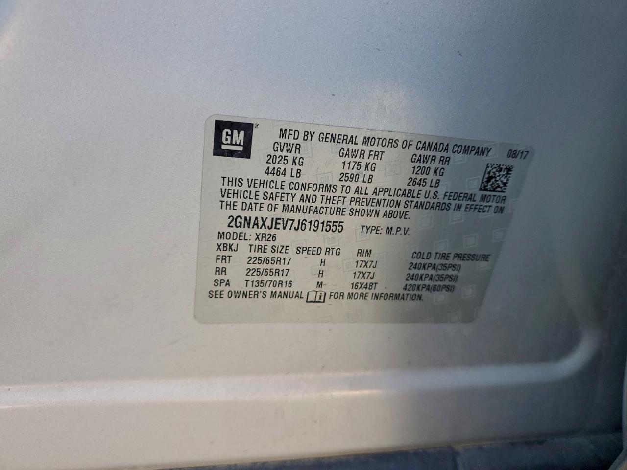 2018 CHEVROLET EQUINOX
