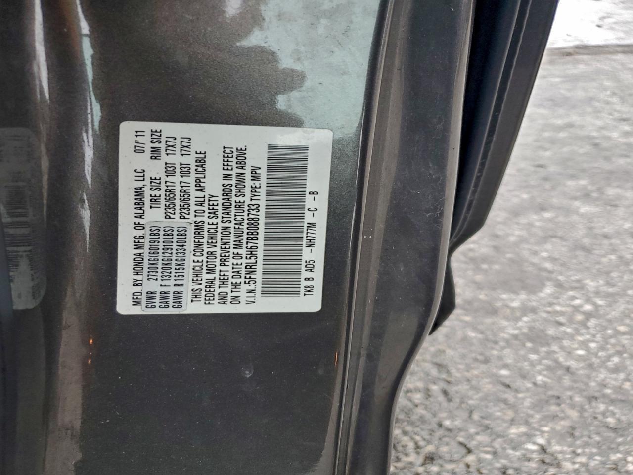 2011 HONDA ODYSSEY