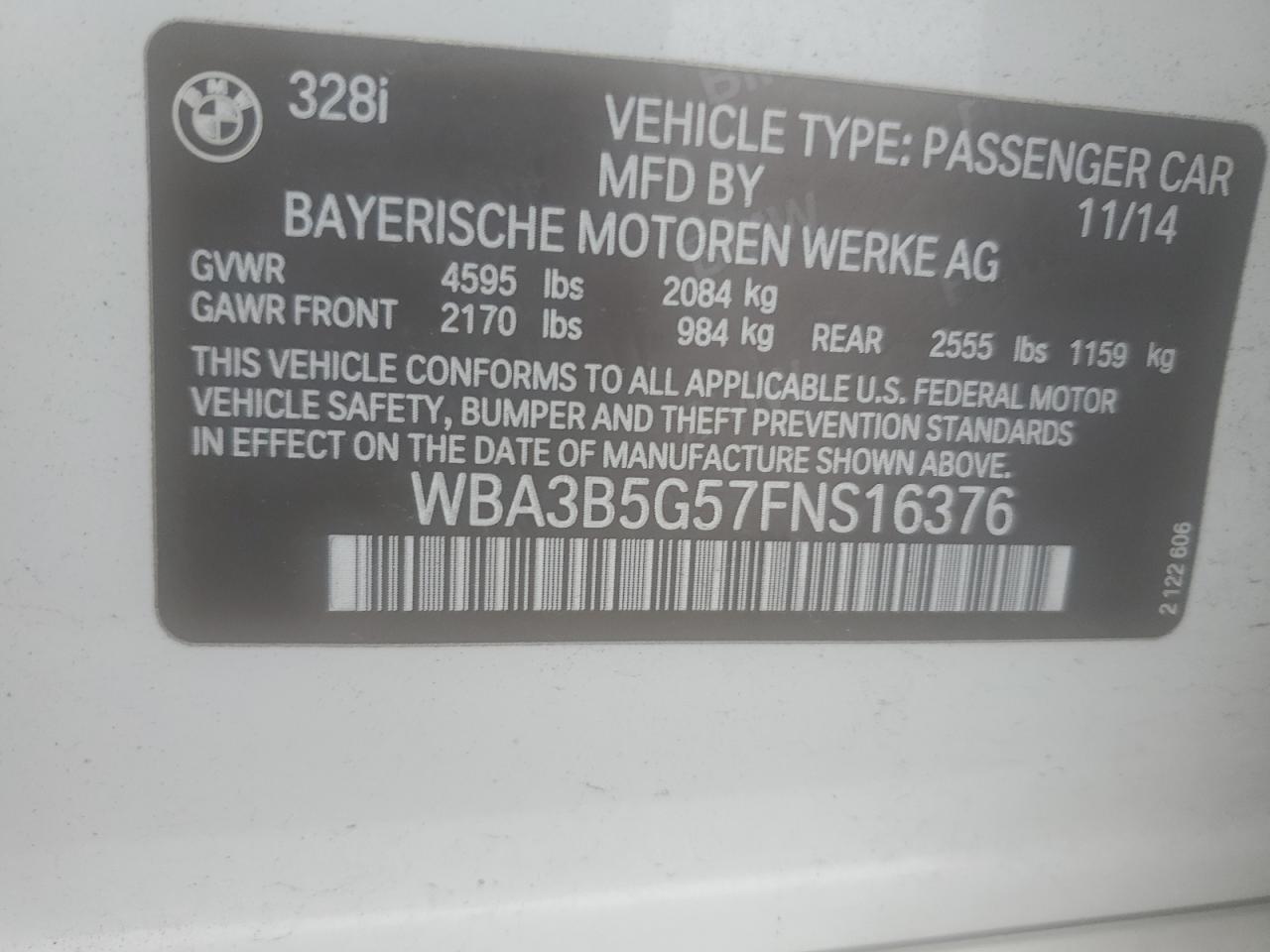 2015 BMW 3 SERIES