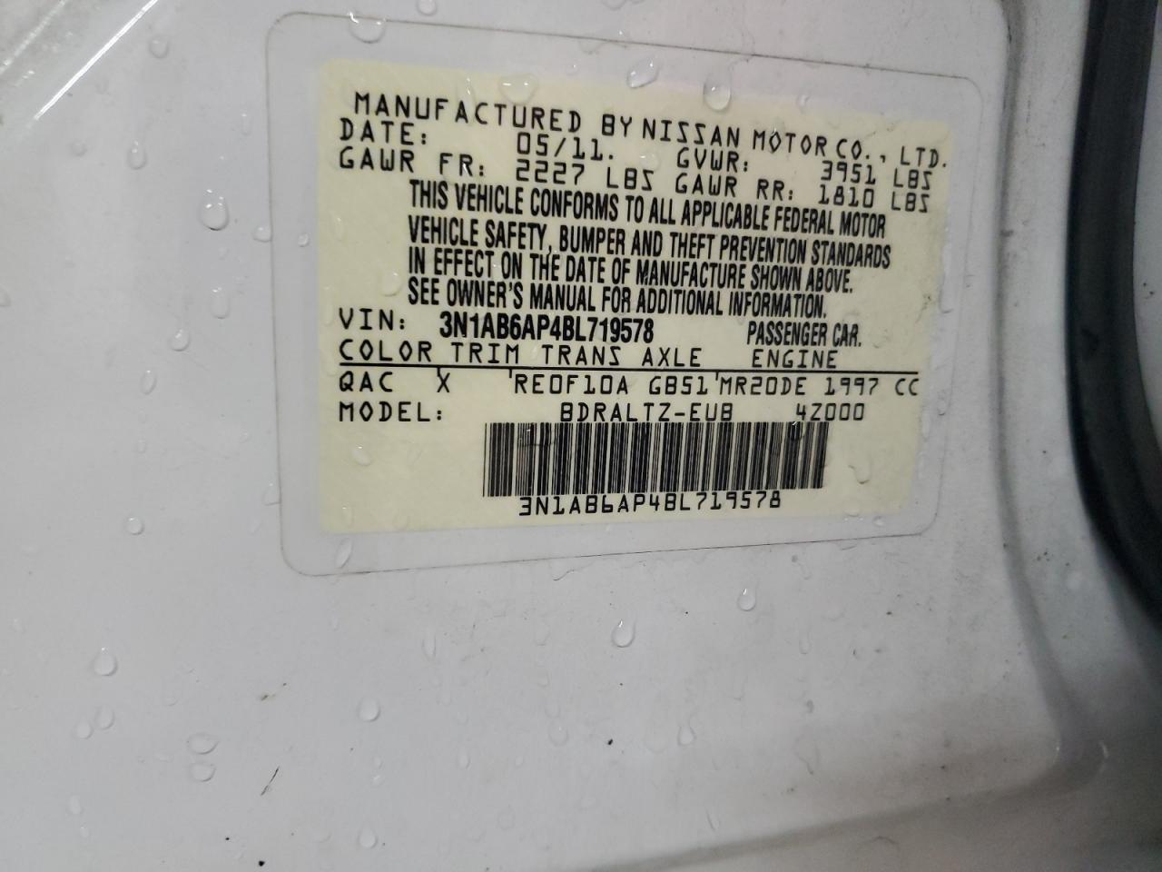 2011 NISSAN SENTRA