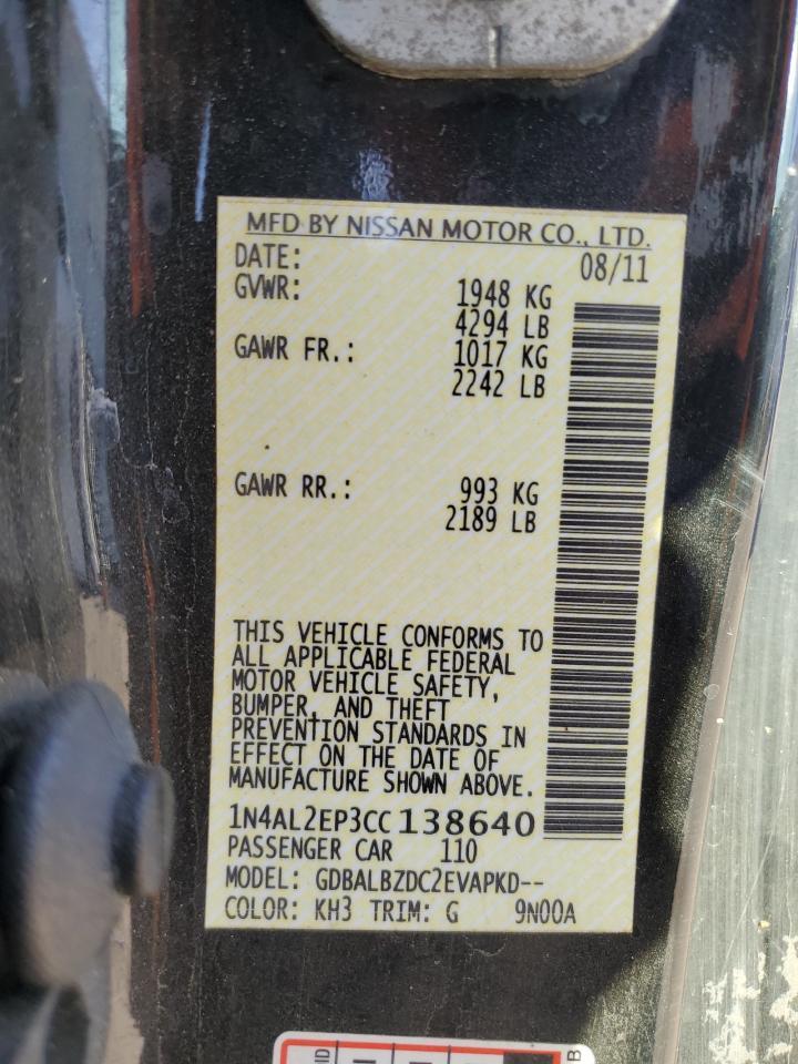 2012 NISSAN ALTIMA