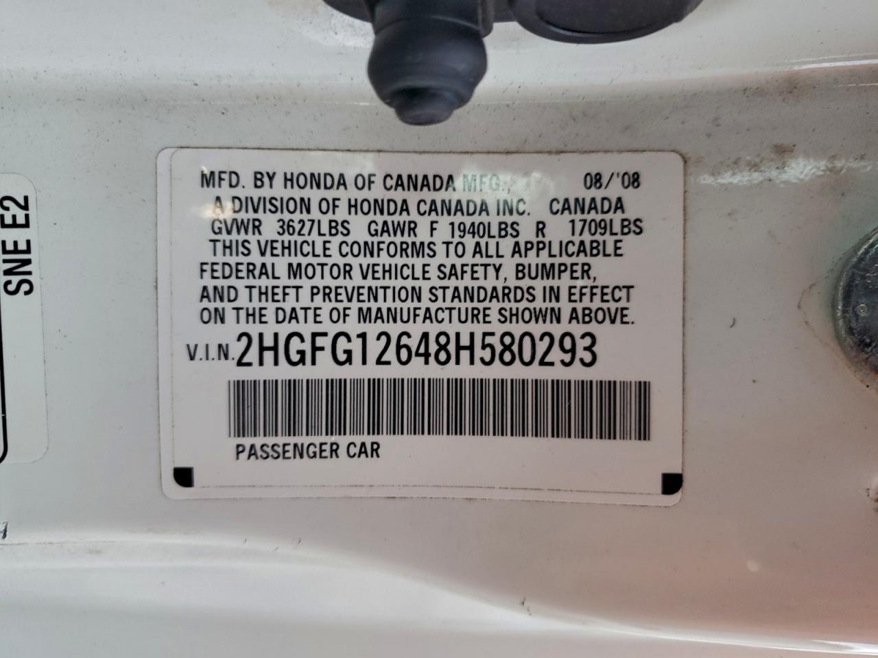 2008 HONDA CIVIC