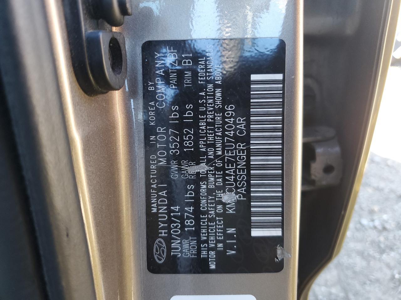 2014 HYUNDAI ACCENT