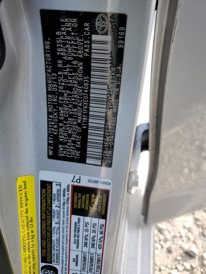 2014 TOYOTA CAMRY