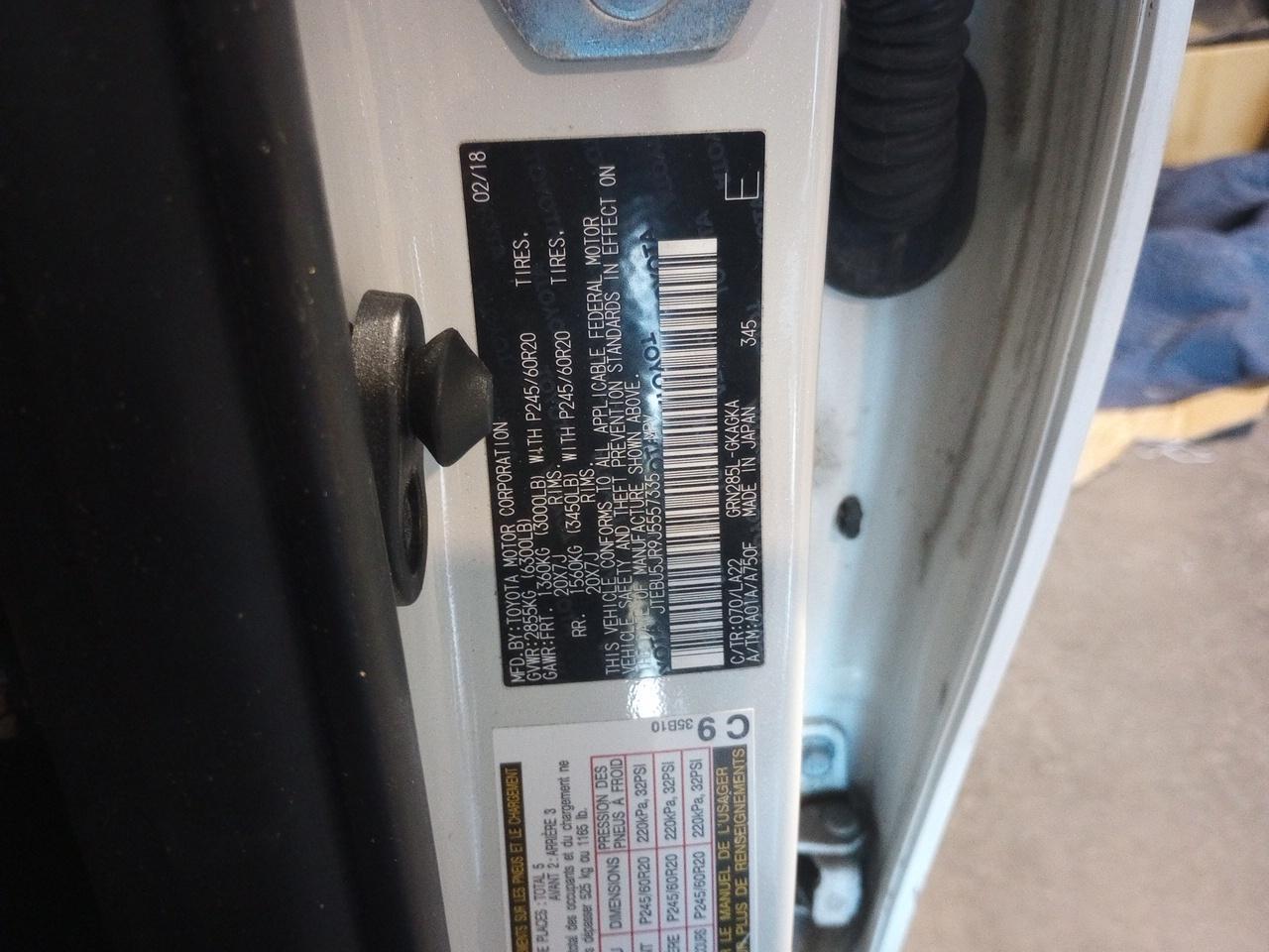 2018 TOYOTA 4Runner