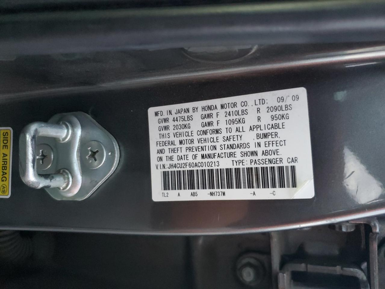 2010 ACURA TSX