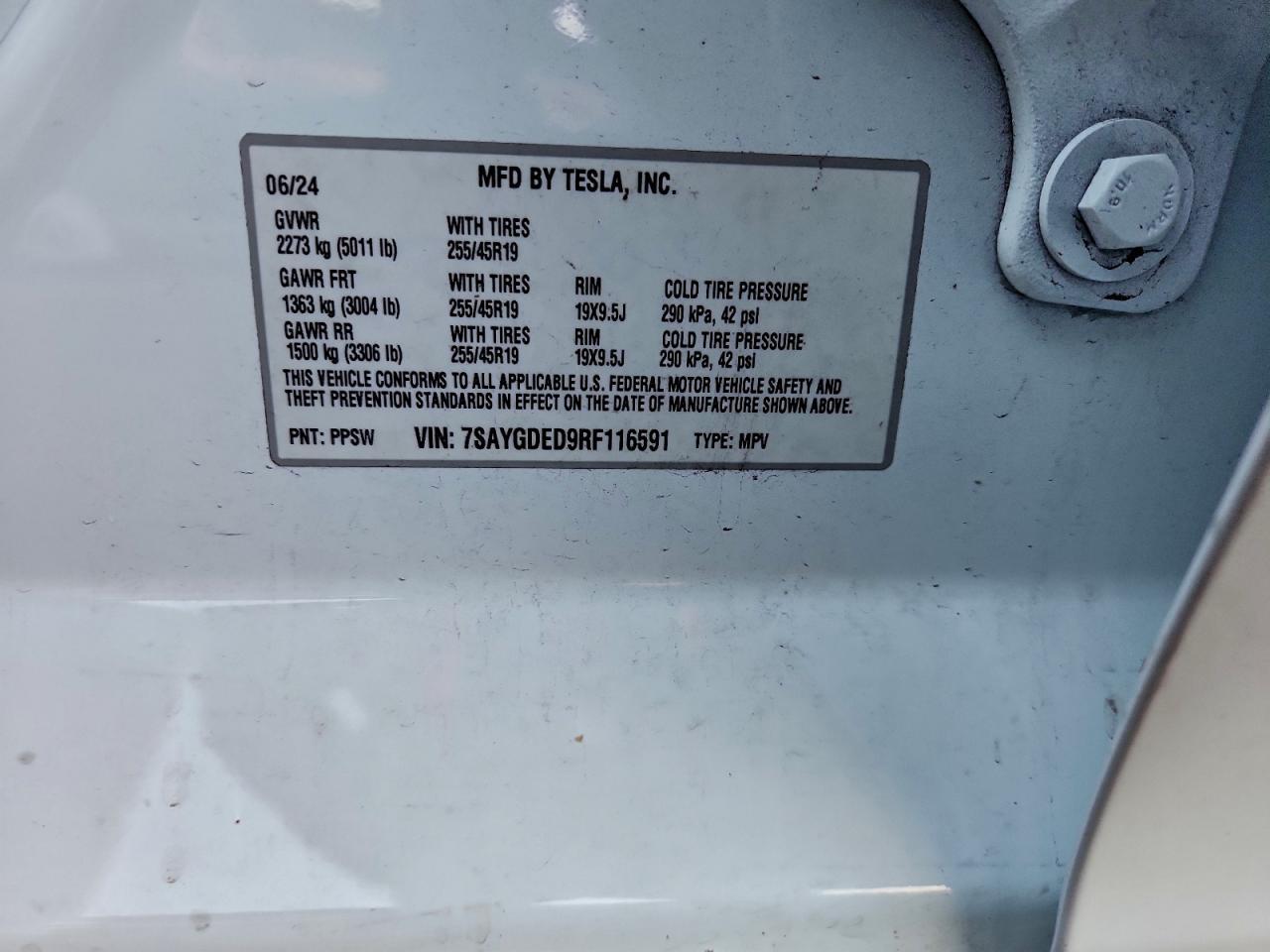2024 TESLA MODEL Y