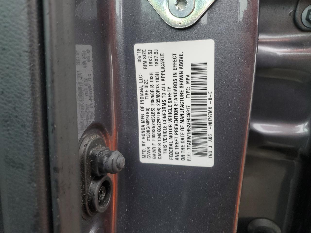 2018 HONDA CR-V