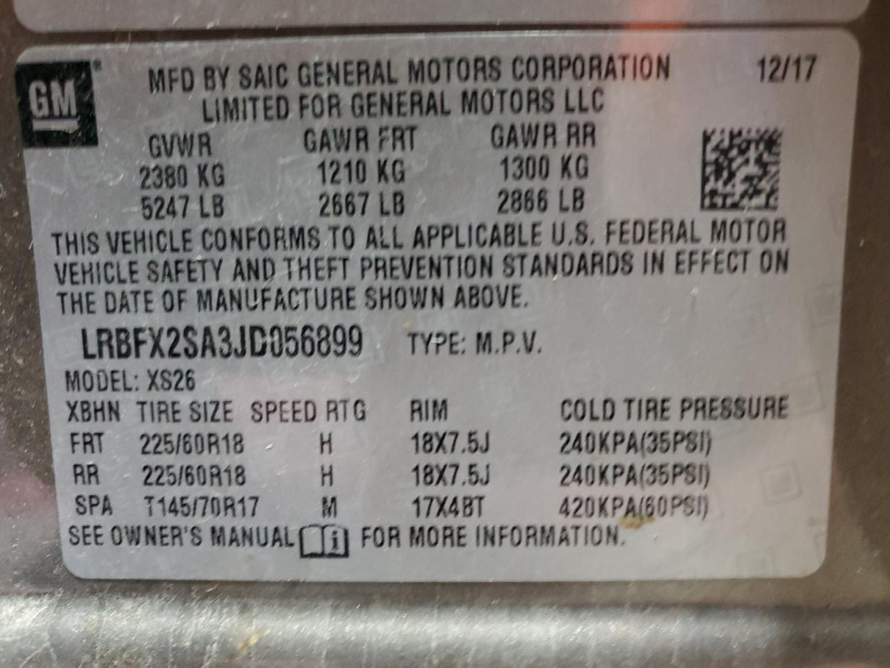2018 BUICK Envision