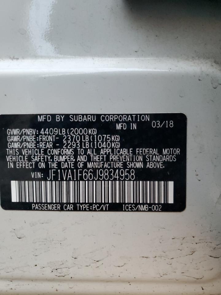 2018 SUBARU WRX