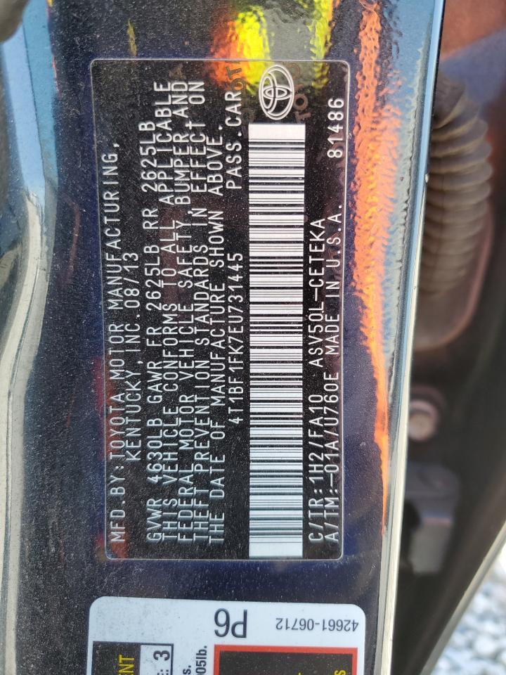 2014 TOYOTA CAMRY