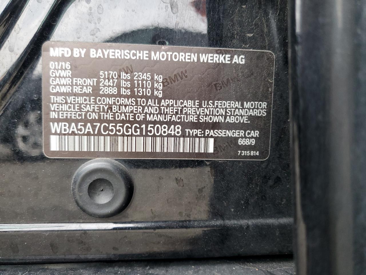 2016 BMW 5 series